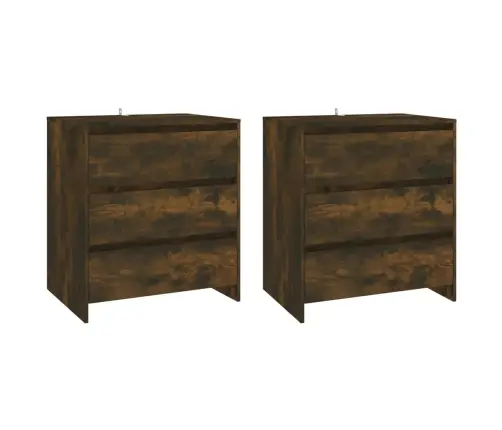 Kumodes, 3 Gab., Ozolkoka Krāsa, Inženierijas Koks Vidaxl