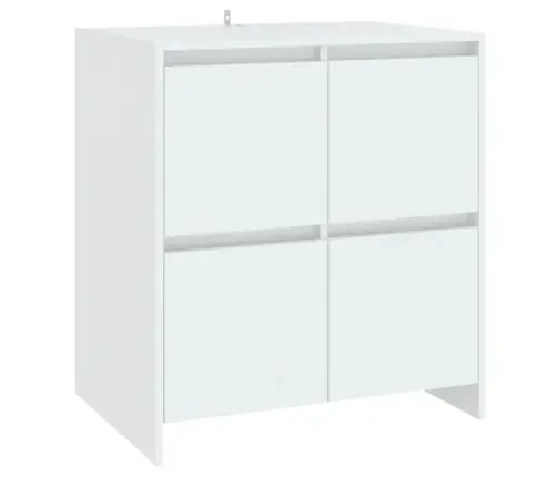 Kumodes, 3 Gab., Baltas, Inženierijas Koks Vidaxl