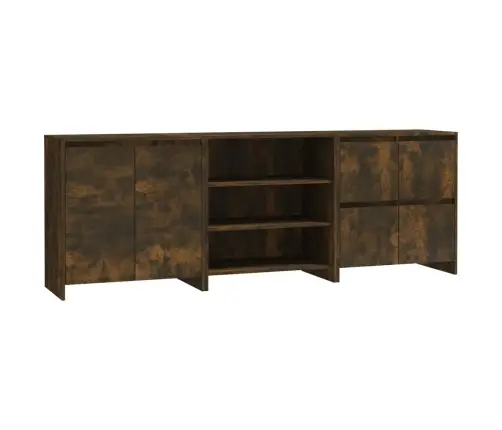 Kumodes, 3 Gab., Ozolkoka Krāsa, Inženierijas Koks Vidaxl Kumodes, 3 Gab., Ozolkoka Krāsa, Inženierijas Koks Vidaxl