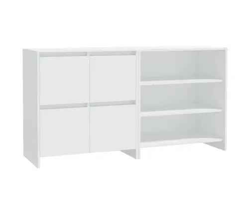 2-Osaline Puhvetkapp, Valge, Tehispuit