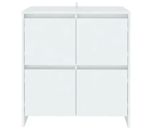 Puhvetkapp 2 Tk, Valge, 70 X 41 X 75 cm Tehispuit