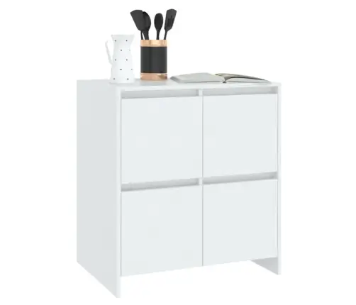 Puhvetkapp 2 Tk, Valge, 70 X 41 X 75 cm Tehispuit