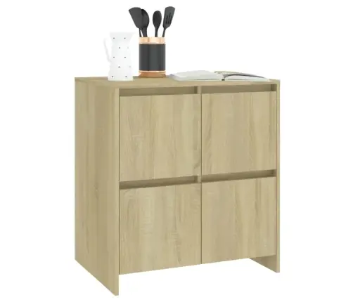 Kumodes, 2 Gab., Ozolkoka Krāsa, 70X41X75 Cm, Inženierijas Koks Vidaxl