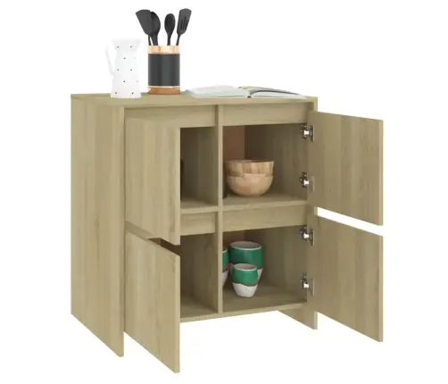 Kumodes, 2 Gab., Ozolkoka Krāsa, 70X41X75 Cm, Inženierijas Koks Vidaxl