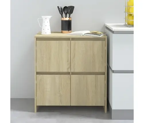 Kumodes, 2 Gab., Ozolkoka Krāsa, 70X41X75 Cm, Inženierijas Koks Vidaxl