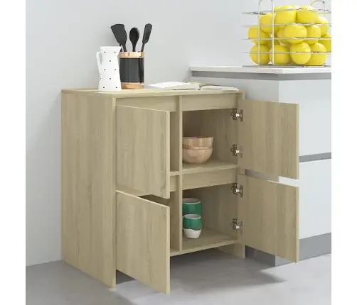 Kumodes, 2 Gab., Ozolkoka Krāsa, 70X41X75 Cm, Inženierijas Koks Vidaxl