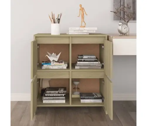 Kumodes, 2 Gab., Ozolkoka Krāsa, 70X41X75 Cm, Inženierijas Koks Vidaxl