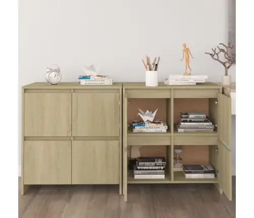 Kumodes, 2 Gab., Ozolkoka Krāsa, 70X41X75 Cm, Inženierijas Koks Vidaxl