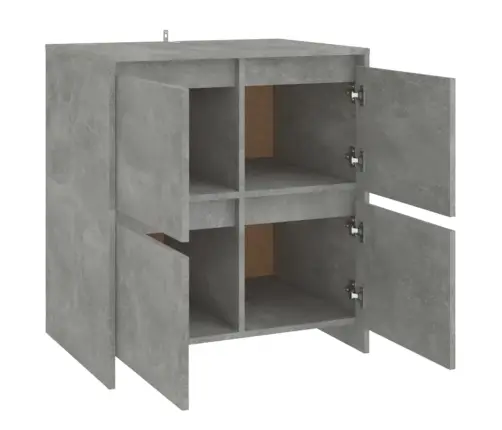 Kumodes, 2 Gab., Betona Pelēkas, 70X41X75 Cm, Inženierijas Koks Vidaxl