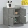 Kumodes, 2 Gab., Betona Pelēkas, 70X41X75 Cm, Inženierijas Koks Vidaxl