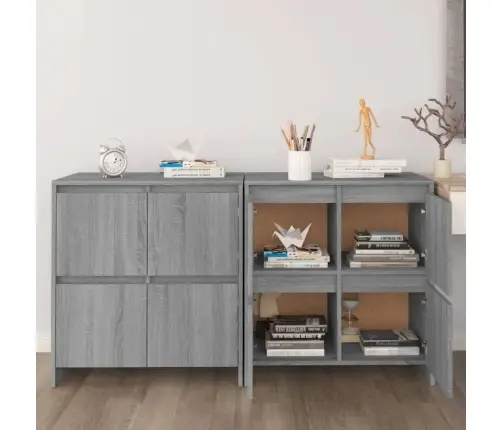 Kumodes, 2 Gab., Pelēcīga Ozola, 70X41X75 Cm, Inženierijas Koks Vidaxl Kumodes, 2 Gab., Pelēcīga Ozola, 70X41X75 Cm, Inženierijas Koks Vidaxl