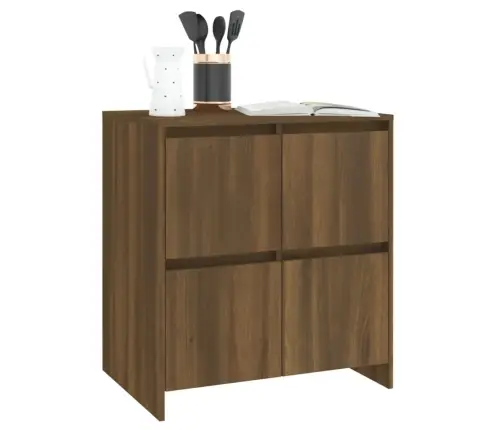 Šoninės Spintelės, 2Vnt., Rudos Ąžuolo, 70X41X75cm Mdp