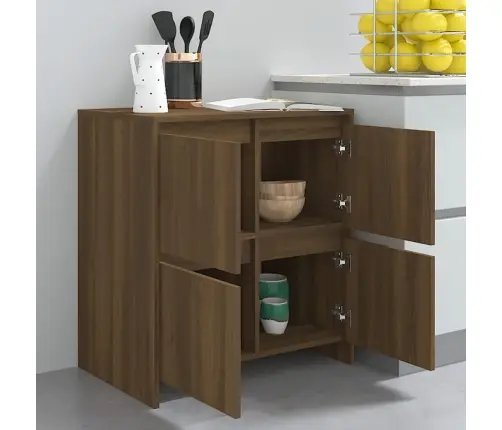 Šoninės Spintelės, 2Vnt., Rudos Ąžuolo, 70X41X75cm Mdp