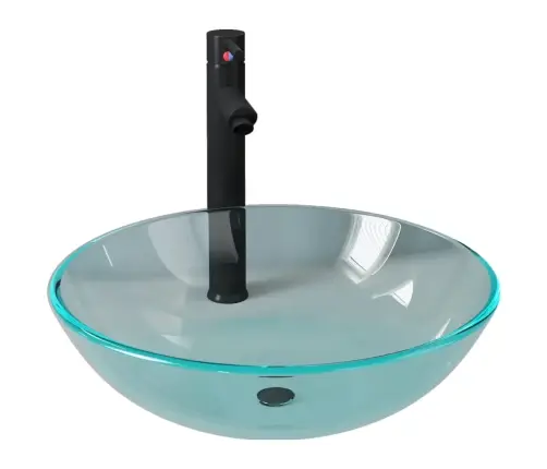 Vannitoavalamu Kraani Ja Äravoolupesaga, Läbipaistev