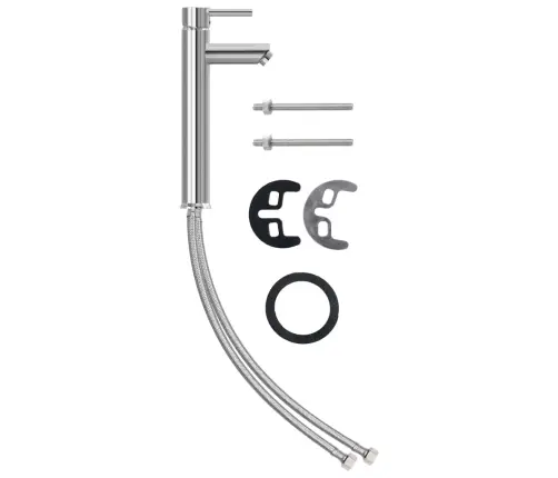 Vannasistabas Izlietne Ar Krānu Un Noteku, Matēts Stikls Vidaxl