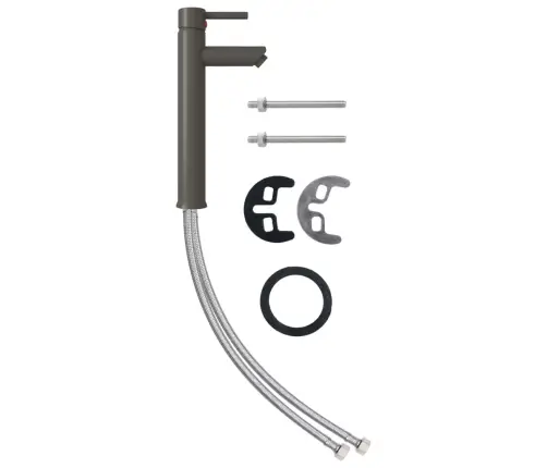 Vannasistabas Izlietne Ar Krānu Un Noteku, Brūns Rūdīts Stikls Vidaxl