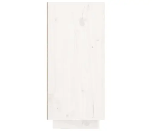 Kumode, Balta, 111X34X75 Cm, Priedes Masīvkoks Vidaxl