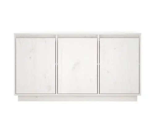 Kumode, Balta, 111X34X60 Cm, Priedes Masīvkoks Vidaxl