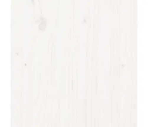 Kumode, Balta, 111X34X60 Cm, Priedes Masīvkoks Vidaxl