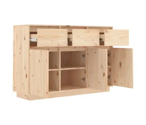 Kumode, 110X34X75 Cm, Priedes Masīvkoks Vidaxl