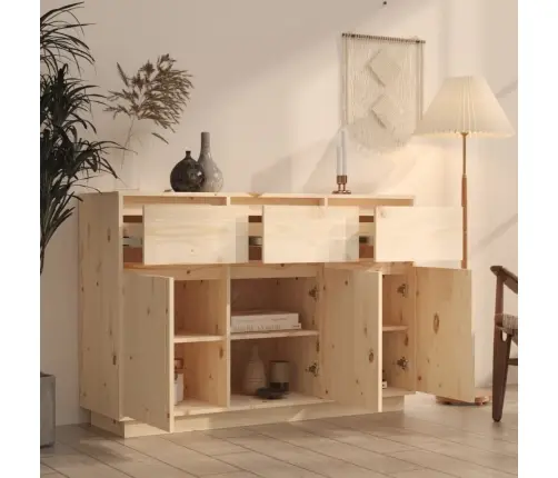 Kumode, 110X34X75 Cm, Priedes Masīvkoks Vidaxl