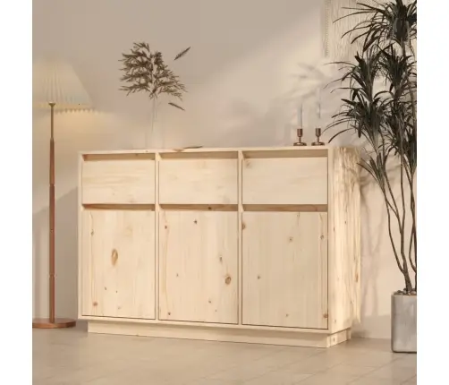 Kumode, 110X34X75 Cm, Priedes Masīvkoks Vidaxl