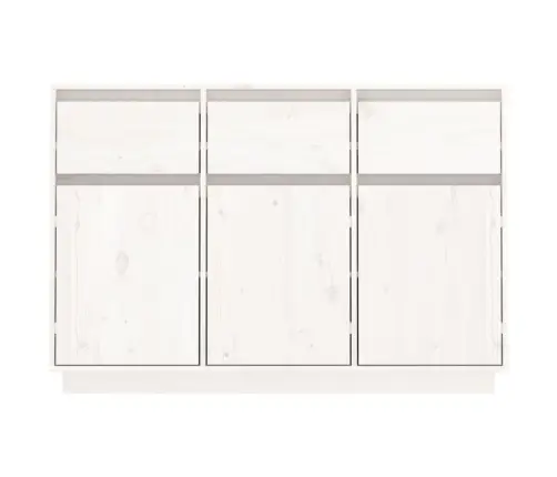 Kumode, Balta, 110X34X75 Cm, Priedes Masīvkoks Vidaxl