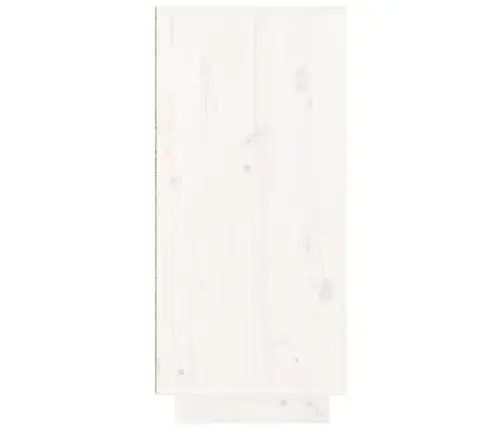 Kumode, Balta, 110X34X75 Cm, Priedes Masīvkoks Vidaxl