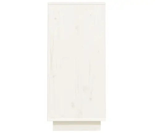 Konsolinė Spintelė, Balta, 60X34X75cm Pušies Medienos Masyvas