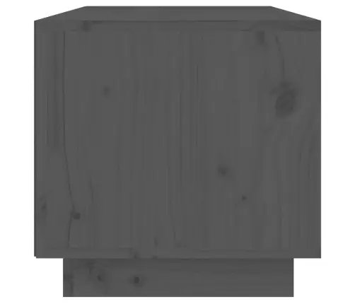 Tv Skapītis, Pelēks, 60X35X35 Cm, Priedes Masīvkoks Vidaxl