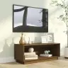 Televizoriaus Spintelė, Medaus Ruda, 90X35X35cm Pušies Masyvas