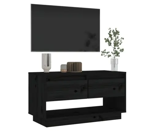 Tv Skapītis, Melns, 74X34X40 Cm, Priedes Masīvkoks Vidaxl Tv Skapītis, Melns, 74X34X40 Cm, Priedes Masīvkoks Vidaxl