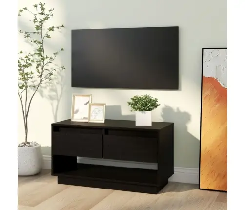 Tv Skapītis, Melns, 74X34X40 Cm, Priedes Masīvkoks Vidaxl Tv Skapītis, Melns, 74X34X40 Cm, Priedes Masīvkoks Vidaxl