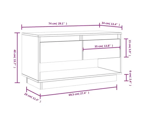 Tv Skapītis, Melns, 74X34X40 Cm, Priedes Masīvkoks Vidaxl Tv Skapītis, Melns, 74X34X40 Cm, Priedes Masīvkoks Vidaxl