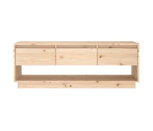 Tv Skapītis, 110,5X34X40 Cm, Priedes Masīvkoks Vidaxl