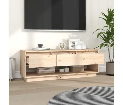 Tv Skapītis, 110,5X34X40 Cm, Priedes Masīvkoks Vidaxl