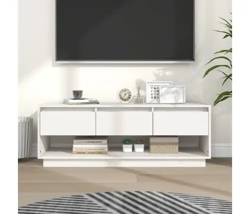 Tv Plaukts, Balts, 110,5X34X40 Cm, Priedes Masīvkoks Vidaxl Tv Plaukts, Balts, 110,5X34X40 Cm, Priedes Masīvkoks Vidaxl