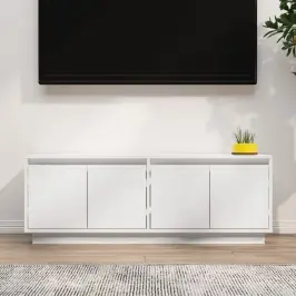 Tv Skapītis, Balts, 110X34X40 Cm, Priedes Masīvkoks Vidaxl