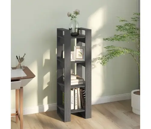 Grāmatu Plaukts, Pelēks, 41X35X125 Cm, Priedes Masīvkoks Vidaxl Grāmatu Plaukts, Pelēks, 41X35X125 Cm, Priedes Masīvkoks Vidaxl