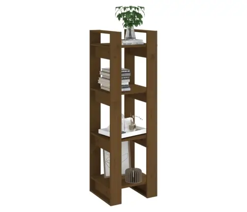 Spintelė Knygoms/Kambario Pertvara, Ruda, 41X35X125cm Mediena