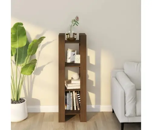 Spintelė Knygoms/Kambario Pertvara, Ruda, 41X35X125cm Mediena