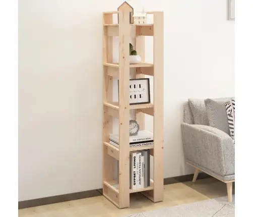 Grāmatu Plaukts, 41X35X160 Cm, Priedes Masīvkoks Vidaxl