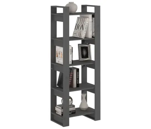Spintelė Knygoms/Kambario Pertvara, Pilka, 60X35X160cm Mediena