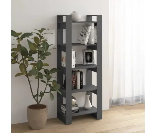 Spintelė Knygoms/Kambario Pertvara, Pilka, 60X35X160cm Mediena