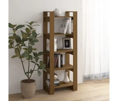 Grāmatu Plaukts, Medus Brūns, 60X35X160 Cm, Masīvkoks Vidaxl