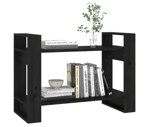 Spintelė Knygoms/Kambario Pertvara, Juoda, 80X35X56,5cm Pušis