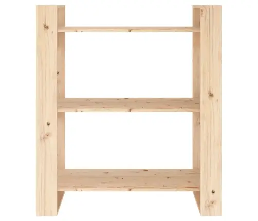 Raamatukapp/Ruumijagaja 80 X 35 X 91 cm Täispuidust, Mänd