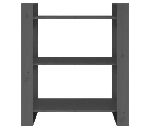 Spintelė Knygoms/Kambario Pertvara, Pilka, 80X35X91cm Pušis