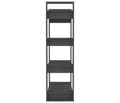 Spintelė Knygoms/Kambario Pertvara, Pilka, 80X35X125cm Pušis Spintelė Knygoms/Kambario Pertvara, Pilka, 80X35X125cm Pušis