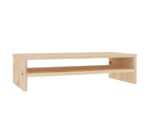 Monitora Paliktnis, 50X24X13 Cm, Priedes Masīvkoks Vidaxl